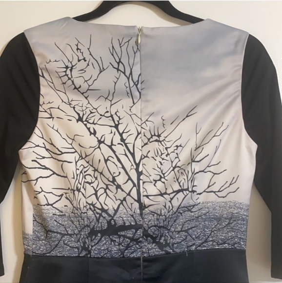 Klimeda Black & White Unique Photo Print Sheath Dress Size Women Size 6 - Picture 5 of 12